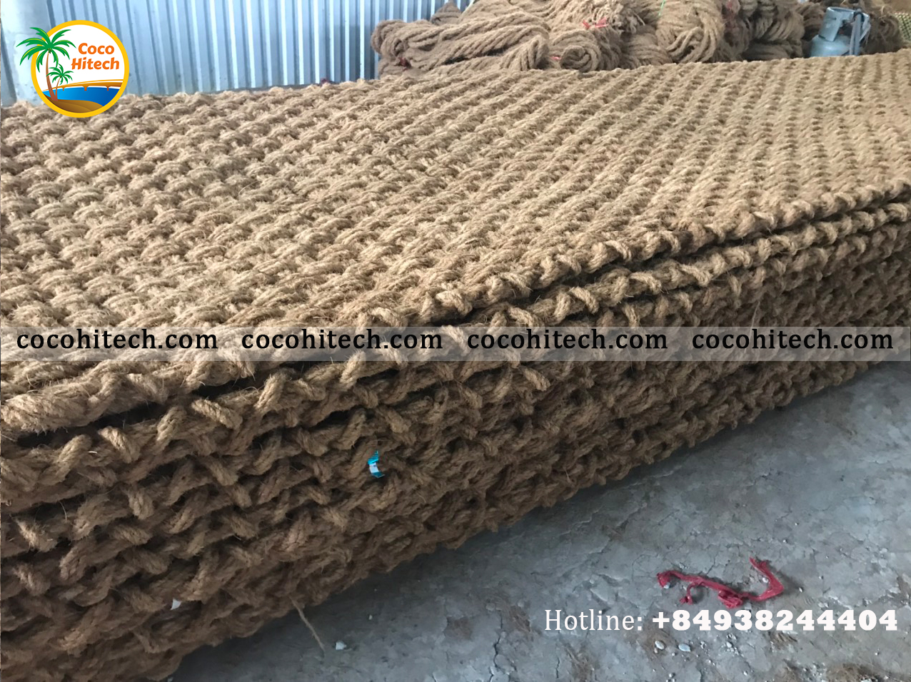 ベトナムのコイアマット