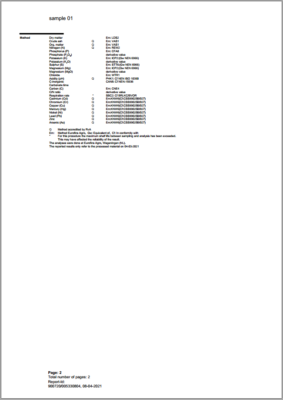 ココピート質量証明書